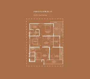 First Floor Plan, 12x15-East Facing