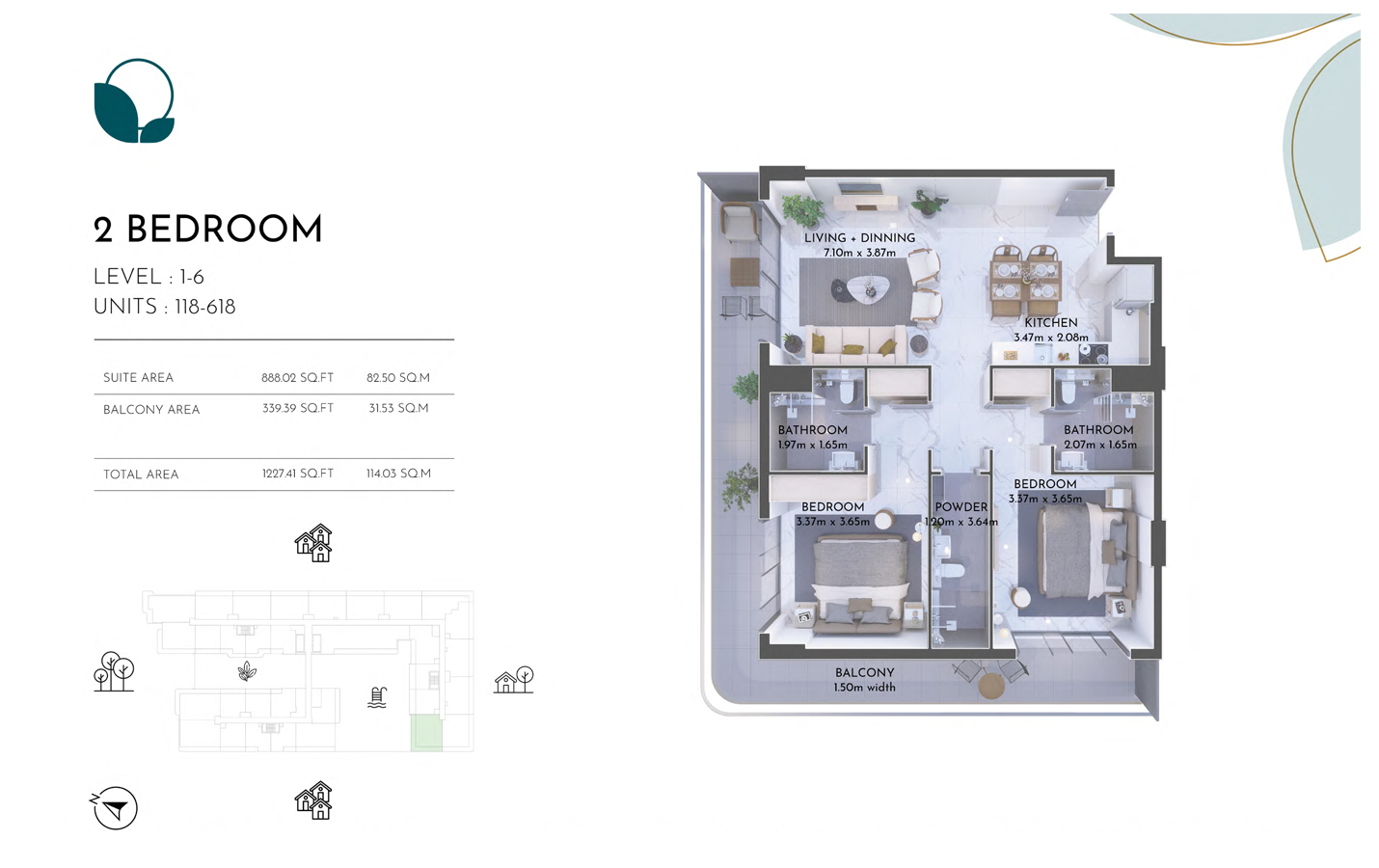 Level 1-6, Unit 118-618