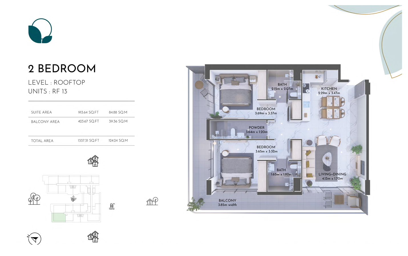 Level Rooftop, Unit RF-13