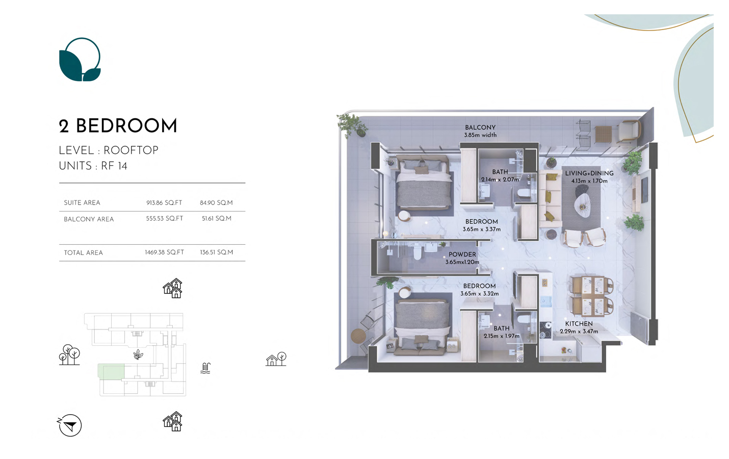 Level Rooftop, Unit RF-14