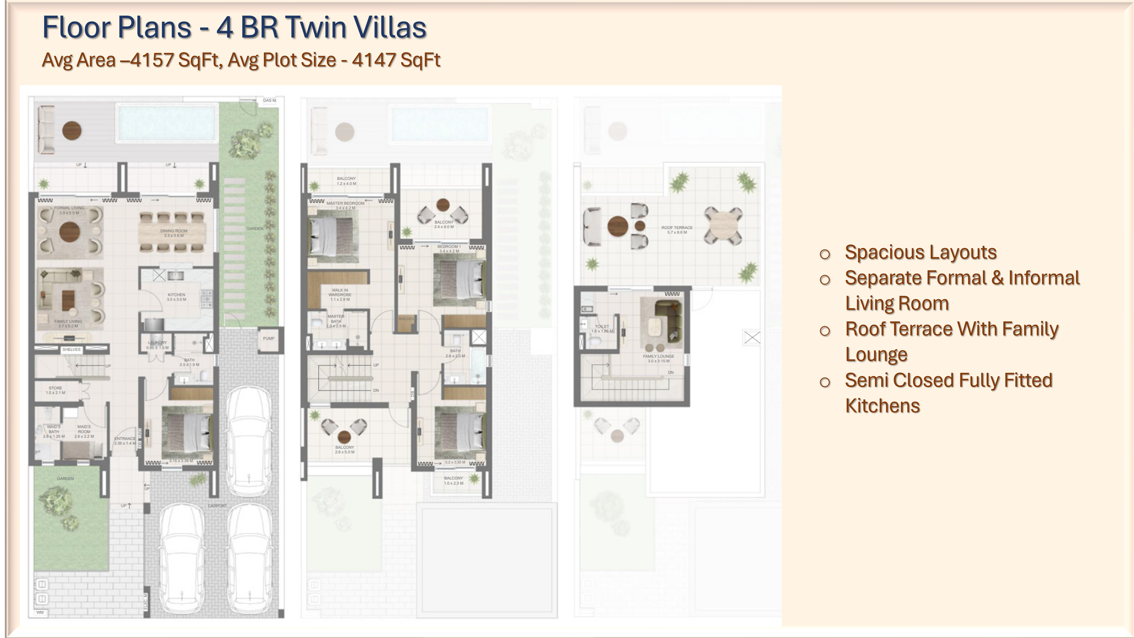 4 Bedroom Twin Villas