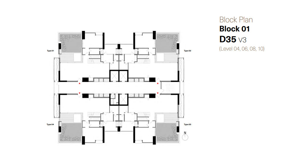 Block 01, D35, V3, Level 4,6,8,10