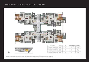 Typical Floor Plan, 1, 3, 5, 7 & 9th