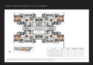 Typical Floor Plan, 1, 3, 5, 7 & 9