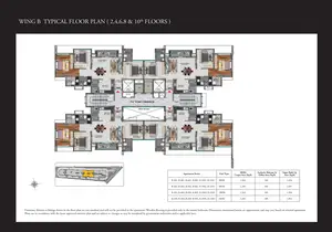 Typical Floor Plan, 2, 4, 6, 8 & 10th