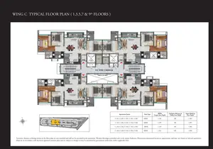 Typical Floor Plan, 1, 3, 5, 7, & 9th