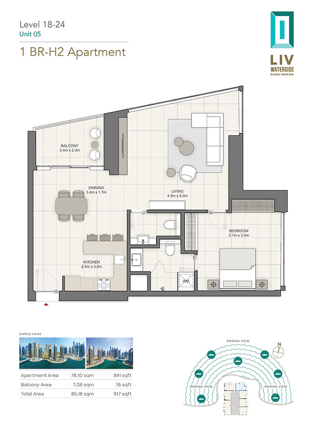 Type H2, Level 18-24, Unit 05