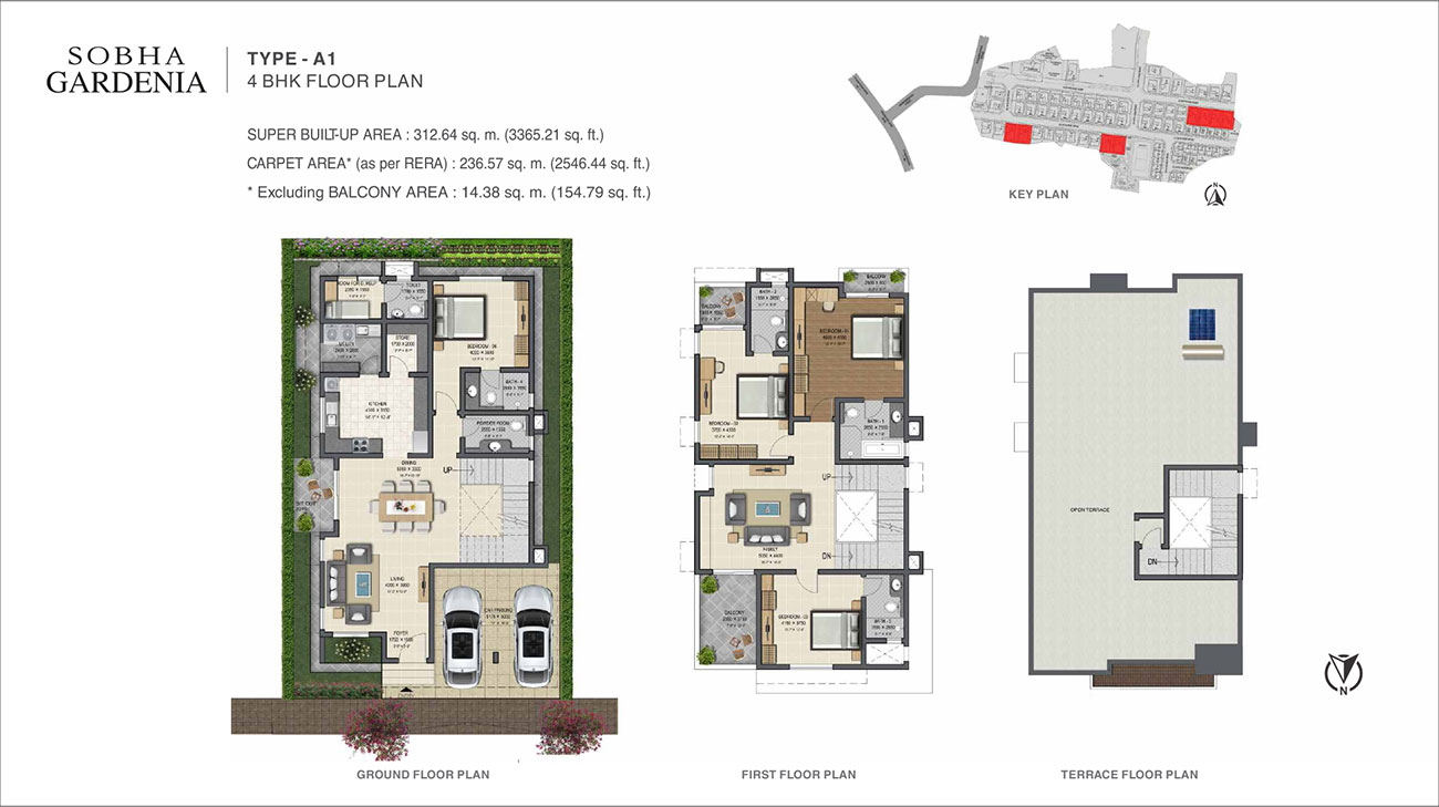 Type-A1, 4 BHK