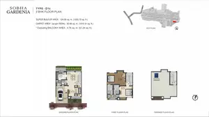 Type-D1c, 2 BHK