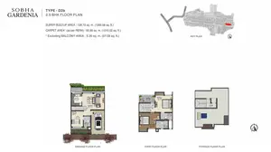 Type-D2b, 2.5 BHK