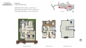Type-B1, 3.5 BHK