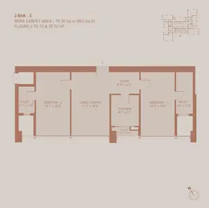 2 BHK, C