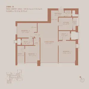 3 BHK, B