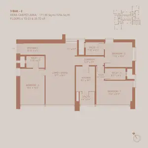 3 BHK, C