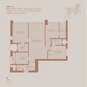 3 BHK, D