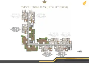 Typical Floor Plan, 10th & 11th Floor