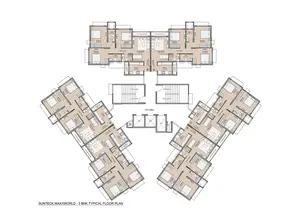 3 BHK, Typical Floor Plan