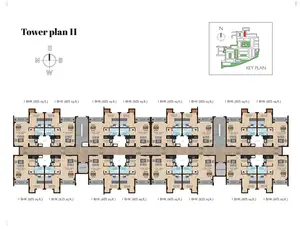 Tower Plan 11, 1 BHK