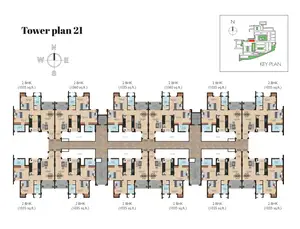 Tower Plan 21, 2 BHK