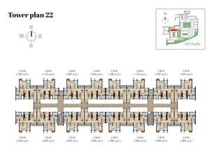 Tower Plan 22, 2 BHK