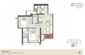 2 BHK, Prima G, 1st To 33rd