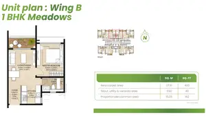 1 BHK, Meadows