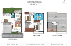 Type A, East Row Villa