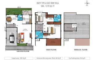 Type A, East Row Villa
