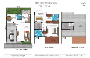 Type B, West Row Villa