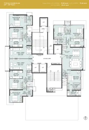 Typical Floor Plan 31st To 35th