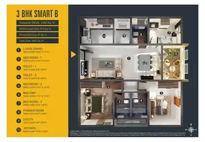 3 BHK, Smart B