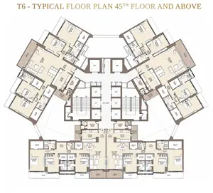 Typical Floor Plan 45th and Above