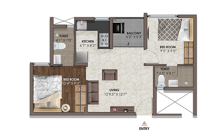 2 Bedroom