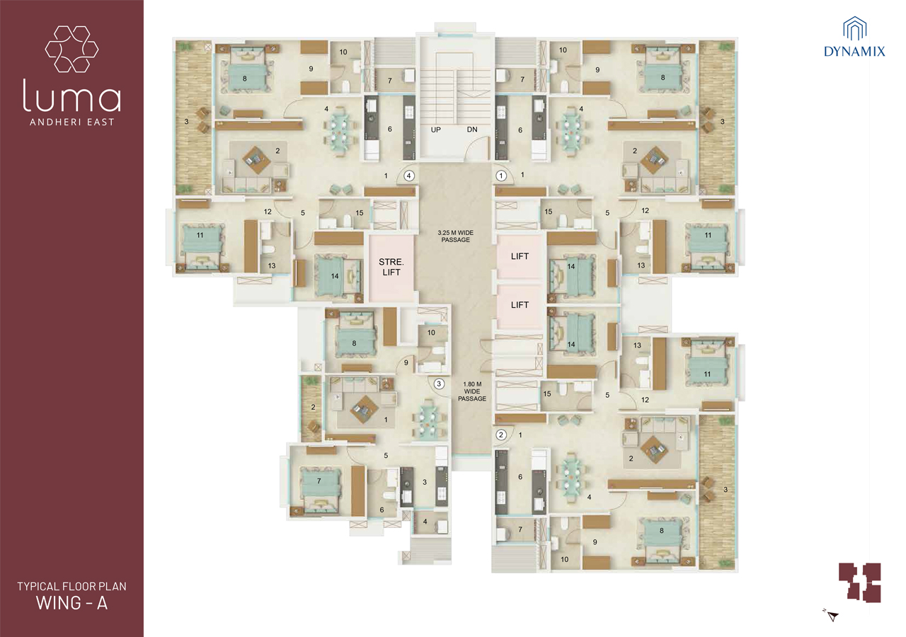 Typical Floor Plan, Wing A