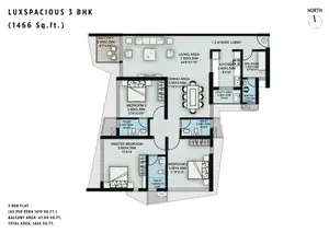 Luxspacious 3 BHK