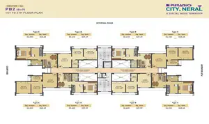 Sector-4A, PB2 (G+7), 1st to 4th Floor Plan