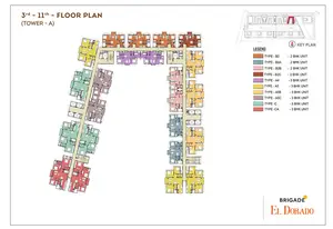 3rd to 11th Floor Plan