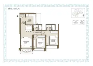2 BHK, Large