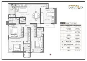 3 BHK, Unit 3