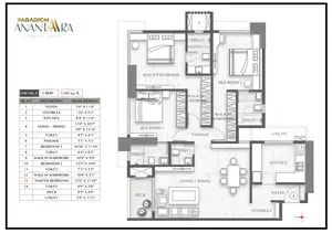 3 BHK, Unit 4