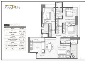 3 BHK, Unit 7