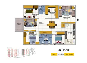 4 BHK+3T, East Facing