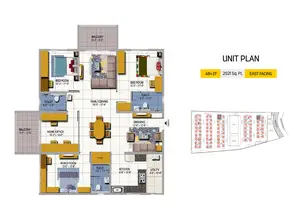 4 BHK+3T, East Facing