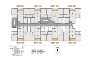 Typical Floor Plan - M2, 1st To 11th Floor