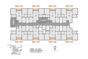 Typical Floor Plan - M3, 1st To 11th Floor