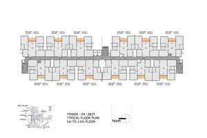 Typical Floor Plan - P4, 1st To 11th Floor