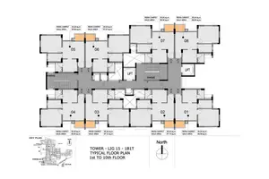 Typical Floor Plan, 1st To 10th Floor