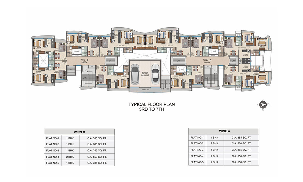 Typical Floor Plan 3rd To 7th