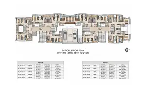 Typical Floor Plan 9th To 14th & 16th To 21st