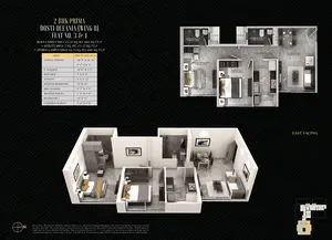 2BHK Prima, Dosti Oceania, Wing B